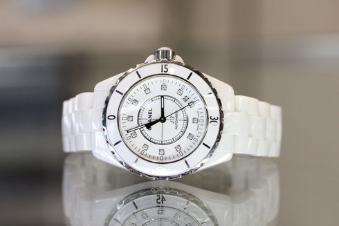 CHANEL – J12 ceramic White Diamond