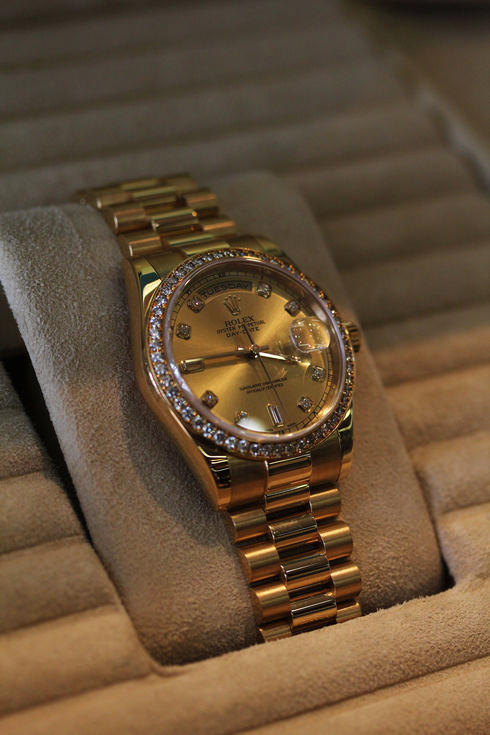 ROLEX DAY-DATE OYSTER PERPETUAL K18YG 118348A