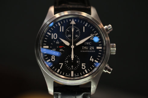 PILOT’S CHRONO-AUTOMATIC BLACK DIAL  IW371701