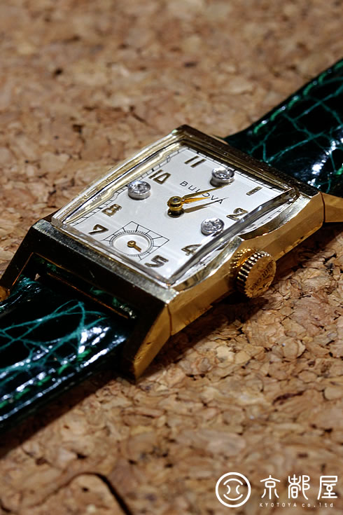 BULOVA rectangle 14K Cal.7AK