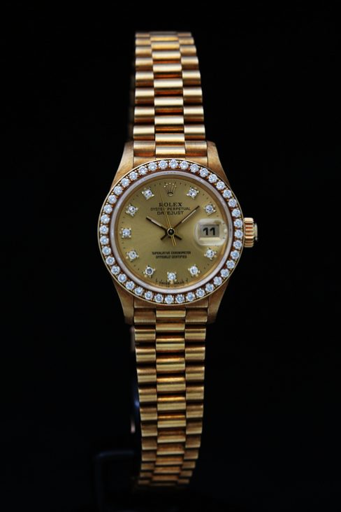 ROLEX Datejust 69138G K18 gold Lady’s