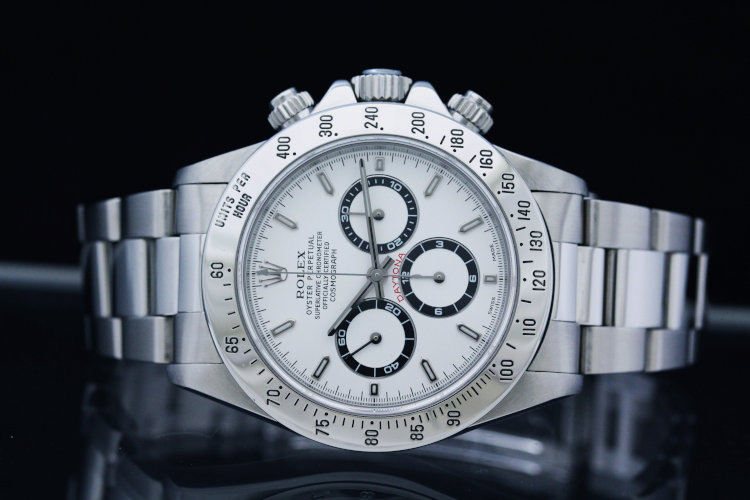 Rolex Daytona 16520 Steel Zenith Cosmograph White Dial 40mm Chronograph