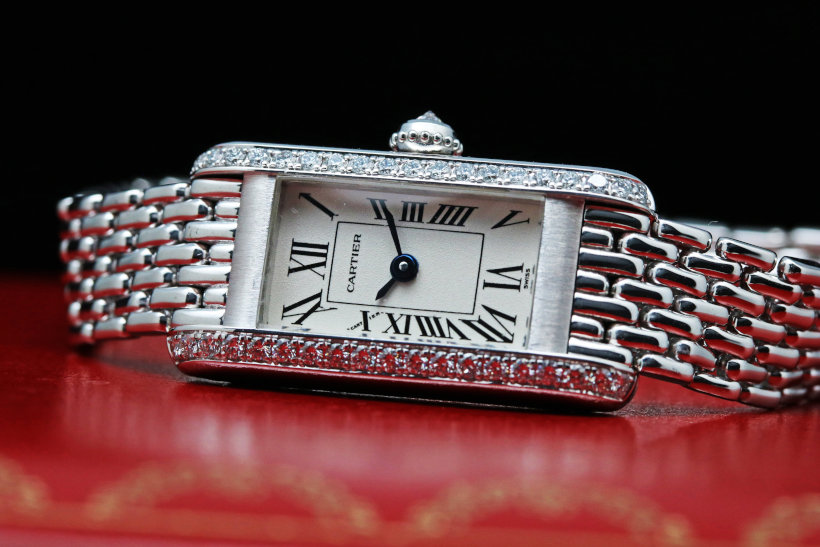 Cartier 18k white gold & Diamond Ladies Watch