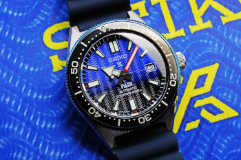 Seiko Prospex Automatic PADI Dive Watch with Blue Dial SBDC055