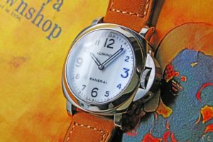 パネライ ルミノール ベース PAM00114 44mm 手巻き OP X シースルーバック 2005年製(H番)