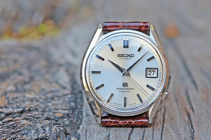 セイコー SEIKO 6245-9000 グランドセイコー デイト 自動巻き メンズ 箱付き_723100【ev15】