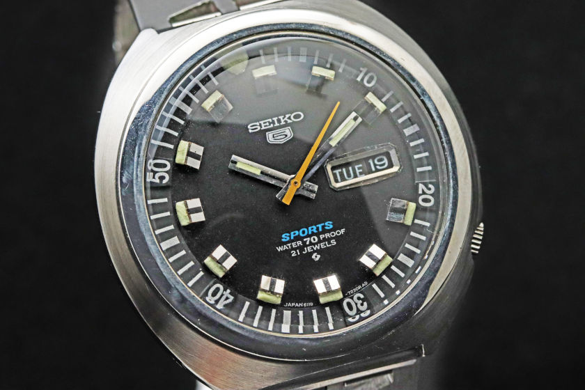 SEIKO 5スポーツ 5SPORTS 6119-7160 自動巻 稼働品 小難