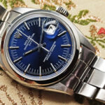 ロレックス オイスターパーペチュアルデイト Ref.1500 ブルーミラー シグマダイヤル