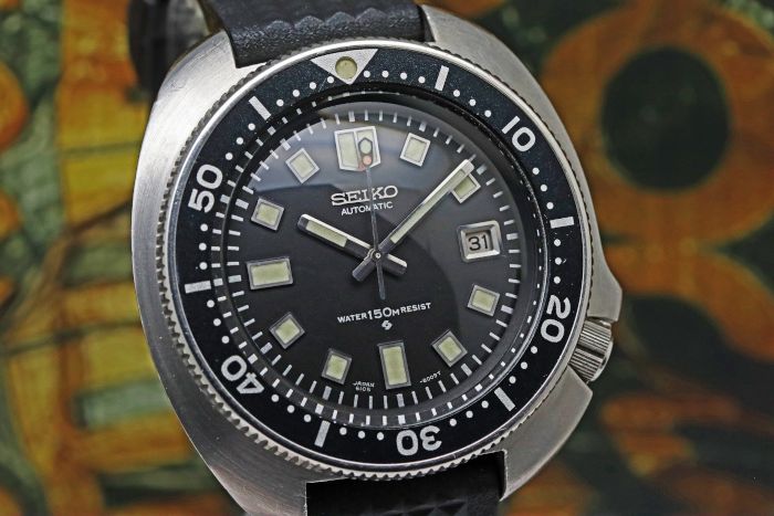 セイコー 150mダイバー 2nd 後期 植村モデル 6105-8110 自動巻き 1974年6月製造