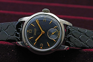 1950年代 ティソ スモールセコンド 手巻き ブラックミラーダイヤル Ref.6787 / 6788-3 Cal.27B-1 33mm